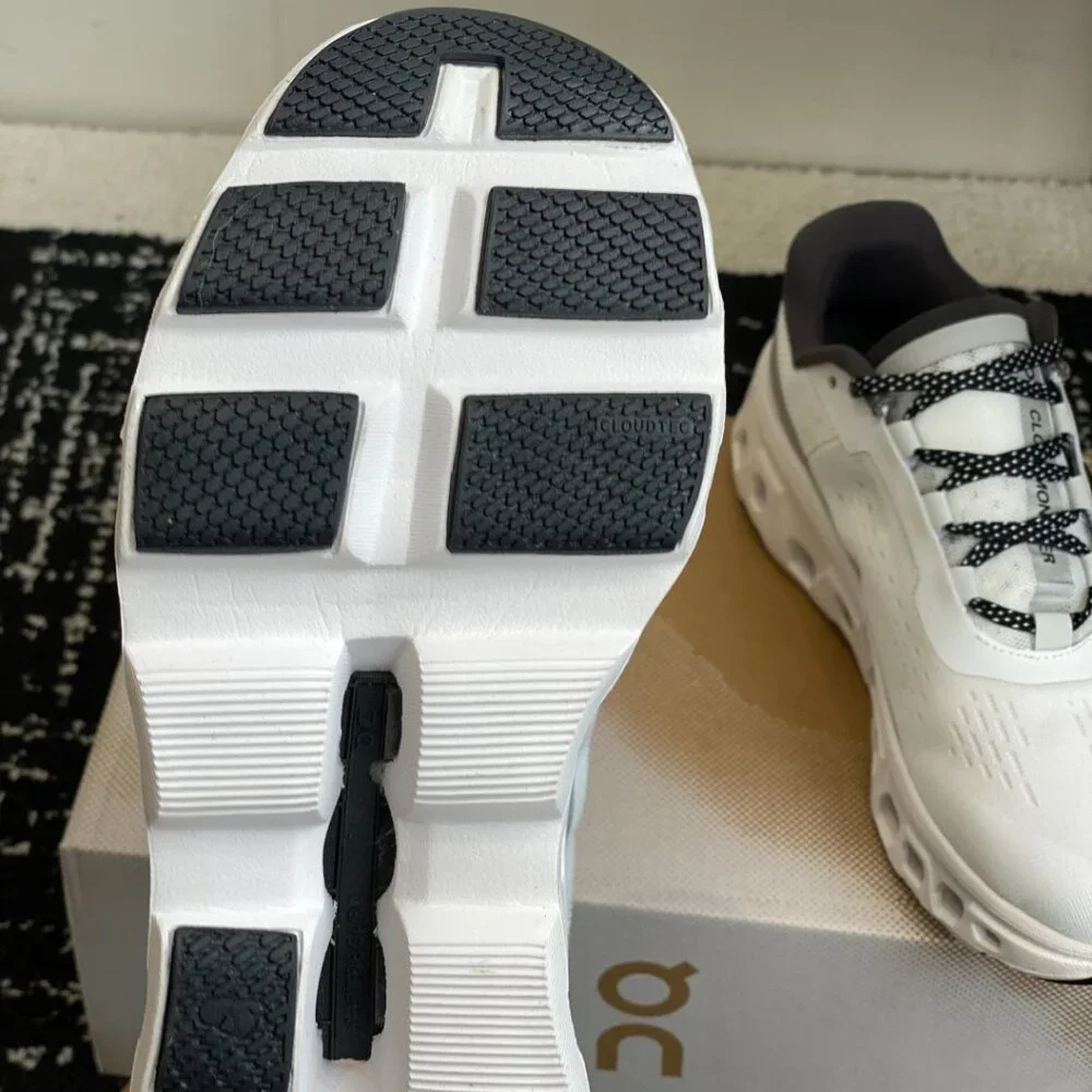 On Running White and Gray Cloudtec Women's Ankle Sneakers - Picture 9 of 9